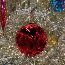 Red Shiny Ball Ornament, 6"