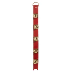 Red Sleigh Bell Door Hanger, 32"