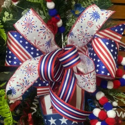 Red, White, & Blue Striped Ribbon, 1.5“ X 25YD