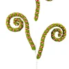 Red, White, and Green Spiral Curly Spray