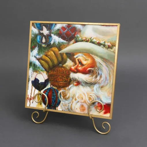 Rhinestone Santa by Celia Meadors, Large