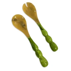 Rio Bubble Salad Servers, Green