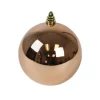 Rose Gold Shiny Ball Ornament, 4"