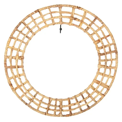 Round Wicker Wreath Display
