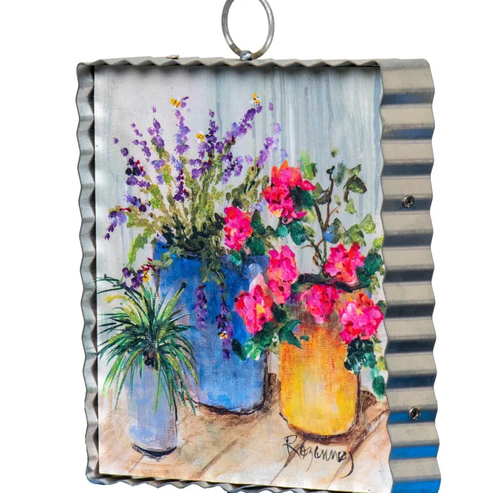 Rozie’s Table Flower Pots Mini Gallery Art