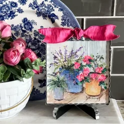 Rozie’s Table Flower Pots Mini Gallery Art