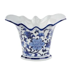 Ruffled Porcelain Vase