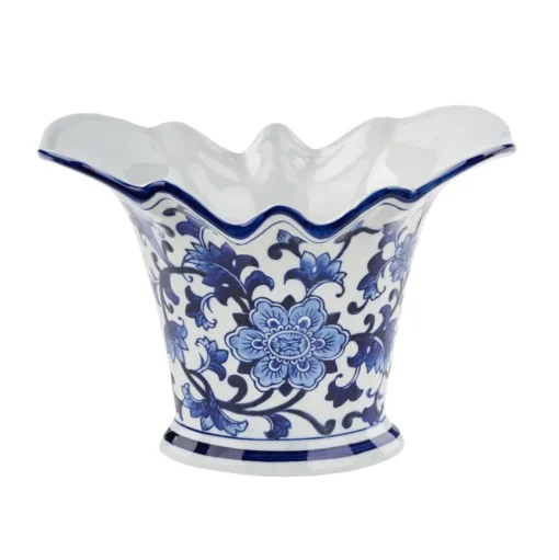 Ruffled Porcelain Vase