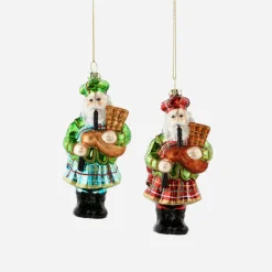 Santa Bagpipe Ornament