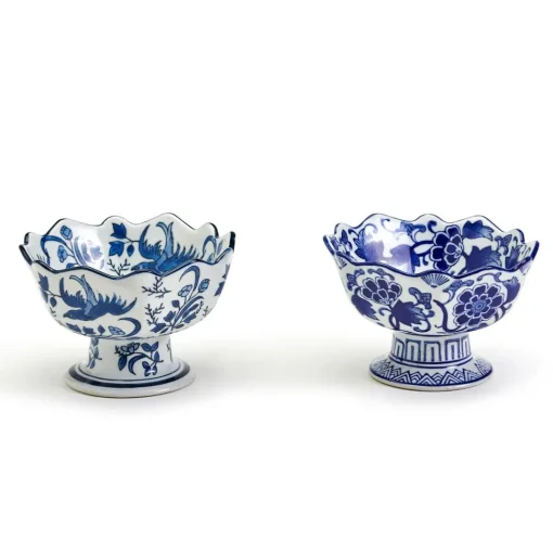 Scalloped Edge Footed Bowl