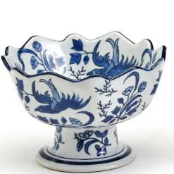 Scalloped Edge Footed Bowl