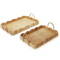 Scalloped Edge Tray with Handles