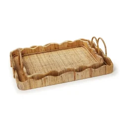 Scalloped Edge Tray with Handles