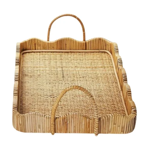 Scalloped Edge Tray with Handles