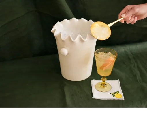 Signature Ruffle Ice Bucket