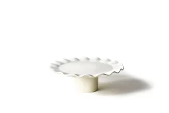 Signature White Ruffle Cake Stand, 11"