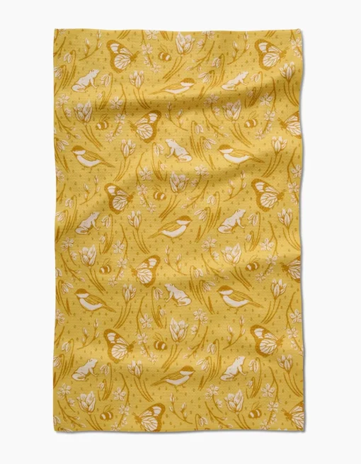 Signs of Spring Tea Towel