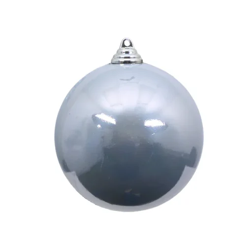 Silver Candy Apple Ball Ornament, 6"