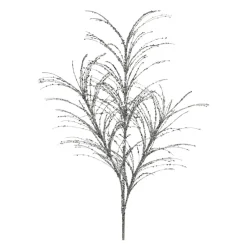 Silver Glitter Sequin Pampas Grass Spray, 34"