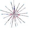 Silver Starburst with Red, White and Blue Lights, 12"