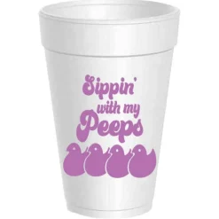 Sippin with my Peeps Foam Cup Sleeve