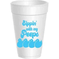 Sippin with my Peeps Foam Cup Sleeve