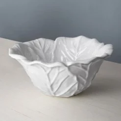 Small Lettuce Bowl, White