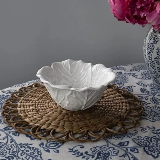 Small Lettuce Bowl, White