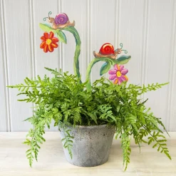 Snails On Flowers