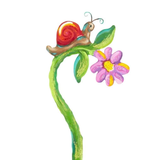 Snails On Flowers