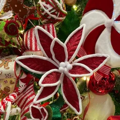 Snow Edge Poinsettia Stem