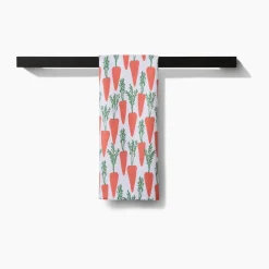 Spring Carrot Hill Tea Towel