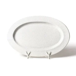 Stone Small Dot Big Oval Platter by Happy Everything!