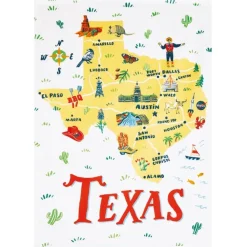 Texas Print Kitchen Towel