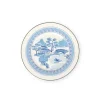 Toile Chinoiserie Pattern Dessert Plate