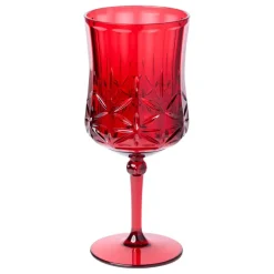 Traditional Stemmed Wine Glass, Red