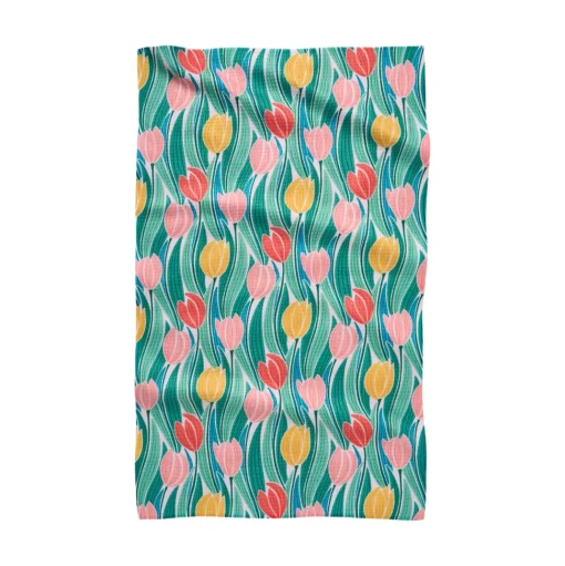 Tranquil Tulips Tea Towel