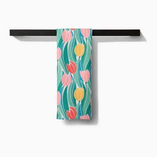Tranquil Tulips Tea Towel
