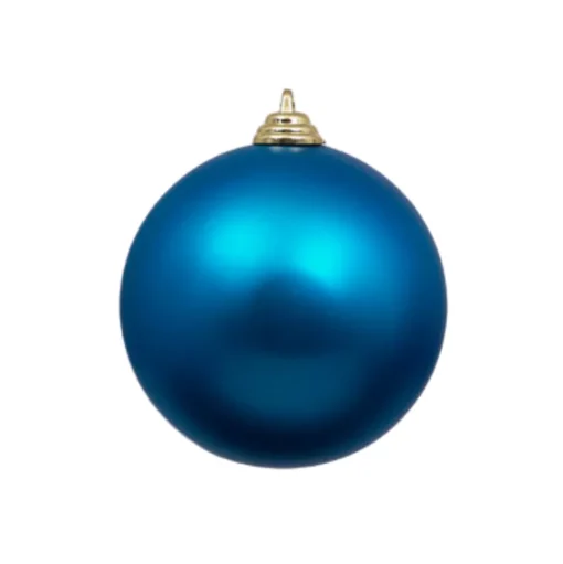 Turquoise Matte Ball Ornament, 8"