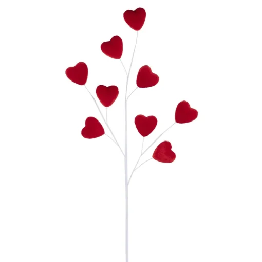 Velvet Heart Spray, Red