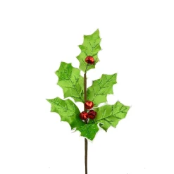 Velvet Holly Leaf Bell Pick
