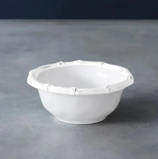 VIDA Bamboo Small Dip Bowl, White