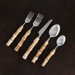 VIDA Bamboo Stainless Flatware II Set