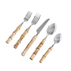 VIDA Bamboo Stainless Flatware II Set