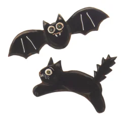 Vintage Bat and Cat Magnet