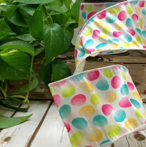 Watercolor Egg Ribbon, 4" X 10YD
