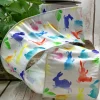 Watercolor Multicolor Rabbit Ribbon, 4“x10YD