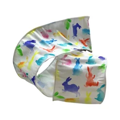 Watercolor Multicolor Rabbit Ribbon, 4“x10YD