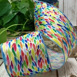Watercolor Petal Ribbon 4”x10yds