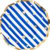 Wavy Appetizer Plate, Patriotic Confetti